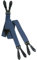 Olata Y Hosenträger zum Knöpfen | Unisex Hosenträger – 3,5 cm. Blau (Normal)