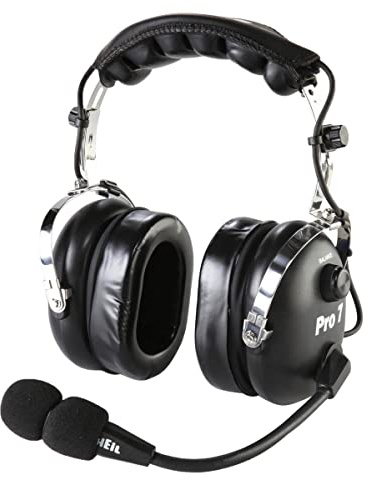 Heil Sound Original PRO7 Black Industrial Headset with Dynamic Microphone, HC-7 Mic Element