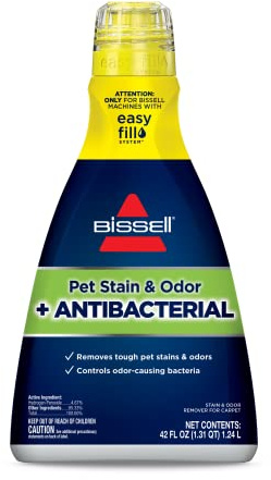 Bissell Pet Stain & Odor Plus Antibacterial 2 in 1 Carpet Formula, 40 Fl Oz (Pack of 1), 1567