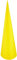 Rayher 7133920 Schultüte, aus Pappe zum Basteln und Selbstgestalten, Rohling ohne Verschluss für Zuckertüte und Geschwisterschultüte, rund, gelb, 35 cm