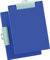 Alco Klemmbrett A4 hoch/quer blau