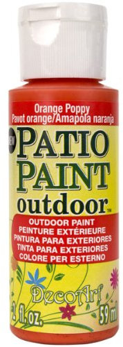 DecoArt Outdoor Acylic Paint, Acrylic, Orange Poppy, 59ML