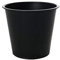 VIVANNO Runder Kunststoffeinsatz Blumenkübeleinsatz Pflanzkübel-Einsatz Schwarz D30 x H26 cm