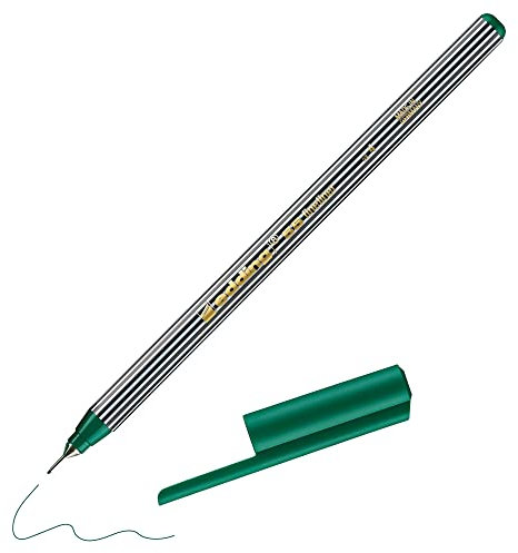Edding 55 Fineliner mit Tinte auf Wasserbasis Schreibspitze 0,4 mm Strichbreite 0,4 mm grün