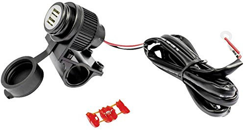 Albrecht Duo USB Steckdose für KFZ, Motorrad, Boot, 73700, 12-18 Volt mit Entladeschutz, stabile Halterung
