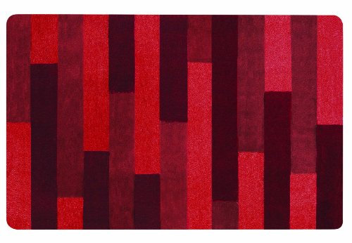 Spirella 10.16191 Badteppich 70 x 120 cm, Plank Red