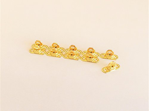 10 x Drehverschluss Messing für Ovalöse 17x11 mm für LKW Plane Drehwirbel