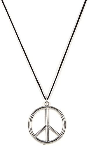DEGUISE TOI Generique Peace Amulett Silber 6,5cm Einheitsgröße