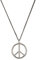 Generique Peace Amulett Silber 6,5cm Einheitsgröße