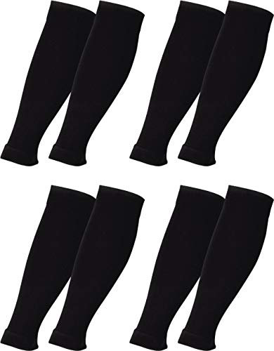 Vitasox 44460 Stulpen Stützstulpen Reisestulpen Baumwolle Damen Herren Stützstrümpfe Reisestrümpfe Kniestrümpfe Schwarz 4er Pack S/M