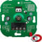 Ehmann 3700x0800 Elektronischer LED Unterputz-Dimmer, Phasenanschnitt, 230 V, 50 Hz, Leistung: LED 3-35 W, 5-100 W/VA, inkl. Schalterprogramm-Adapter