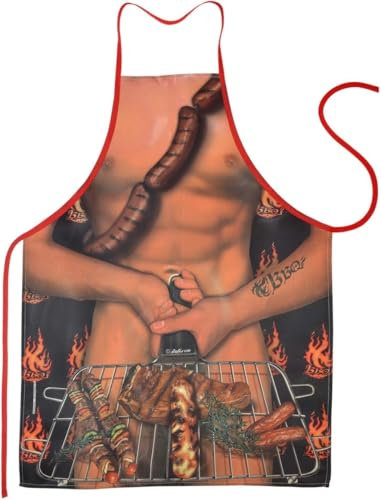 Schürze = Grillmeister = Grillschürze mit Motiv Kochschürze Küchenschürze Latzschürze
