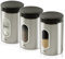 Addis 508453 Deluxe 3 Pack Canisters-Stainless Steel, 1.4L