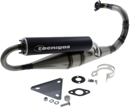 TECNIGAS Auspuff Next-R kompatibel mit Peugeot Speedfight 2 50 AC LC 2T S1, Speedfight 1 50 LC S1, Speedfight 1 50 AC (2-Takt) Typ:S1, SC Metropolis 50, Speedfight 2 50 AC 307 WRC (Euro 2)