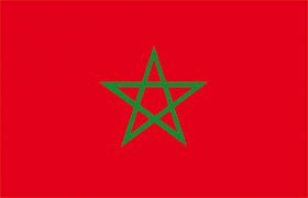 Bandera de Marruecos (150 x 90 cm, 100 % poliéster)