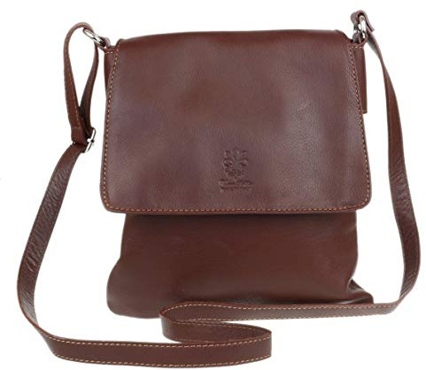 Girly Handbags Womens Crossbody Bag Small Shoulder Handbag with Adjustable Strap, Lightweight Everyday Travel Purse, Multi Pocket Ladies Bag Brown