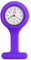 TRIXES Reloj de Bolsillo para Enfermería de Silicona y con Clip para Colgar de la Bata - Violeta