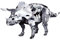 Tronico 20039 - Metallbaukasten Dinosaurier Triceratops, Aluminium, 70-teilig