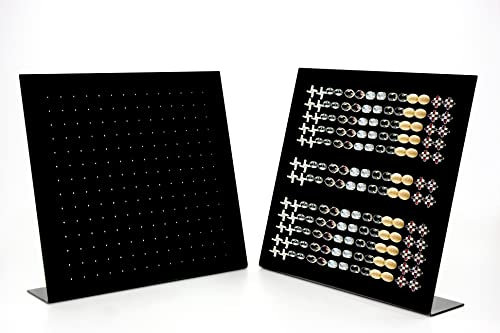 PC3721® 2 ACRYLIC CLEAR OHRRINGHALTER (2 schwarz)