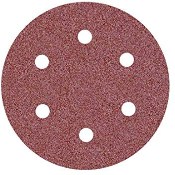MioTools Fox Klett-Schleifscheiben, 225 mm, 6-Loch, f. Trockenbauschleifer, Normalkorund (25 Stk.) K40