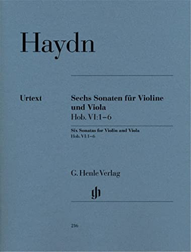 6 Sonatas Hob. VI:1-6violin and viola