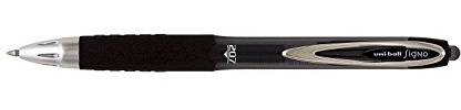 uni-ball, feine 0,7-mm-Spitze, Gel-Tintenroller schwarz