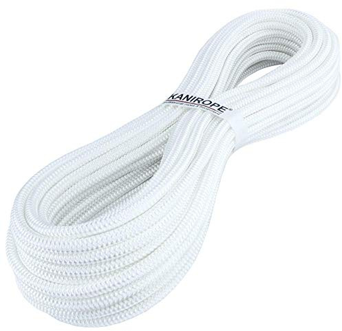 Corde Cordage en Polyester 8mm 10m Blanc Tressé PES multifilament