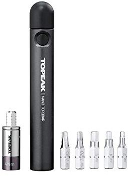 Topeak Nano torqbar 4 mit 5 Werkzeug-Bits, 4 Nm