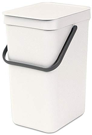 Brabantia 109942 Sort & Go Einbaubehälter, Plastik,Weiß,16L