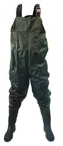 Bison PVC/Nylon Chest Fishing Waders. 100% Waterproof. Sizes 7 8 9 10 11 or 12