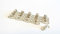 20 x Drehverschluss Messing vernickelt für Ovalöse 17x11 mm, Plane Drehwirbel