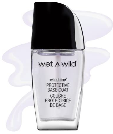 wet n wild – Wild Shine Nail Color – Application facile & rapide - Fini brillant - Teinte Protective Base Coat - 100% Cruelty Free