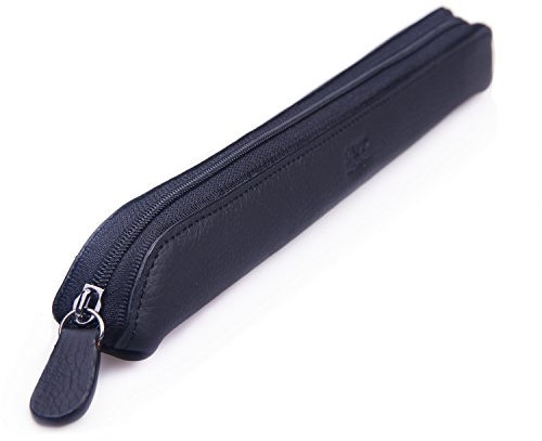 ZAPP- Etui/tasche 100% echtes Leder für elektronische Zigarette (Leer, Größe: S, Farbe: schwarz)