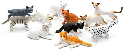 Miniblings 10x Katzen Set Aufstellfigur Kätzchen Rassekatzen Hauskatze Perser Mix