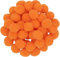 i-mondi® 50 pompons zum basteln orange in 20mm klein bastel zubehör pom pom bunt kugeln ponpons deko pompom plüsch