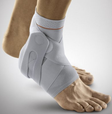 Sprunggelenkbandage Fibulo-Tape, Farbe platinum, links, Größe 4