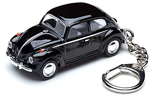 corpus delicti :: Schlüsselanhänger mit Modellauto kompatibel mit VW Käfer für alle Auto- und Oldtimerfans (schwarz) (20.7)