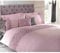 Rapport Duvet Quilt Cover Set Bedding Raised Rose & Ribbon Polycotton, Cotton and Polyester