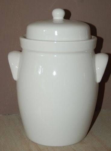 Ms-Steinzeug Fermentazione, Rum pentola 5 LTR. Gres Crema Senza Scritte