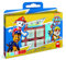 Multiprint Tasche 7 Stempel für Kinder Paw Patrol Boy, 100% Made in Italy, Benutzerdefinierte Stempelset Kinder, in Holz und Naturkautschuk, Ungiftige Waschbare Tinte, Geschenkidee, Art.07903