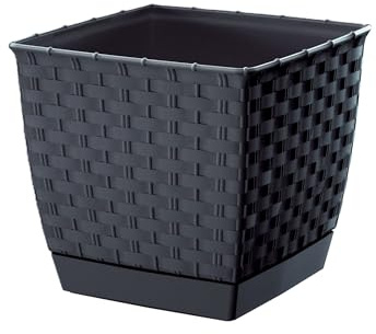 RATOLLA SQUARE Topf 8,2L, Abmessungen (mm) 250x250x220, Farbe Anthrazit