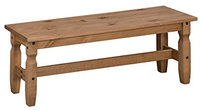 Mercers Furniture Corona Bench - Pine, 4 ft