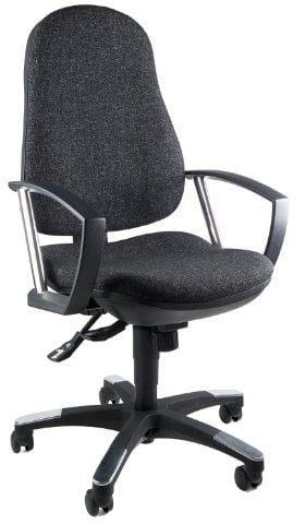 Topstar 9020AG22, Trend SY 10, Bürostuhl, Schreibtischstuhl, ergonomisch, mit Armlehnen, Bezugsstoff anthrazit