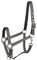 PFIFF 101517 Kunststoffhalfter, Weidehalfter Stallhalfter, Braun-Weiß-Schwarz, Full