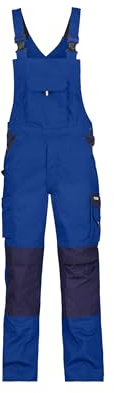 DASSY® Versailles Zweifarbige Arbeitslatzhose mit Kniepolstertaschen - Größe 64 - KORNBLAU/DUNKELBLAU