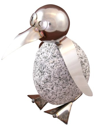 Gebrüder Lomprich Steinvogel SV mini Pinguin, Höhe ca. 18 cm
