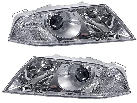 ATEC Germany BESTPRICE 2x Hauptscheinwerfer vorne links + rechts Frontscheinwerfer Xenon Look, Kompatibel mit SKODA OCTAVIA II (1Z3), OCTAVIA II Combi (1Z5)