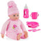 Molly Dolly Baby Doll Set - 40cm Talking Doll With Feeding Accessories Set - Baby Dolls For Girls Age 2+