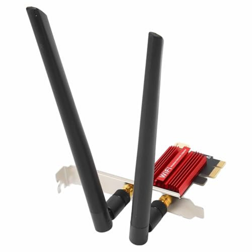 Dual Band Wi-Fi 5 Adapter PCI-Express Card 802.11AC 2x2 WIFI+ Bluetooth 4.0 Combo PCI-E For Desktop PCs Supplied With 2 x 6dbi Dual Band WiFi Antenna