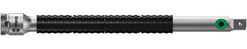 Wera 05003531001 8796 LA Rallonge Zyklop « flexible-lock » avec bague à rotation rapide, longue, 1/4, 1/4 pouce x 150.0 mm, Argent/noir